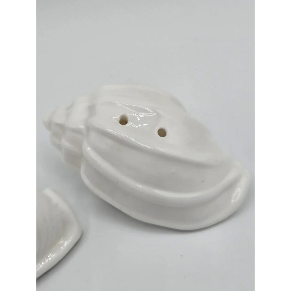 Vintage‎ Rare Sea Shell Salt and Pepper Bone China By Stafford